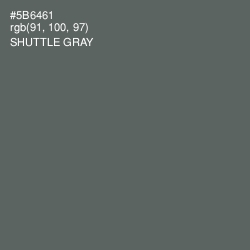 #5B6461 - Shuttle Gray Color Image